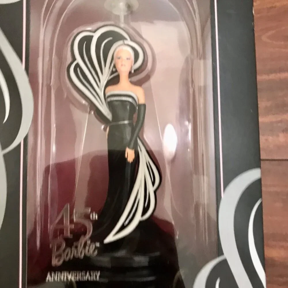 Barbie 45th Anniversary Ornament Battery Operated Display Hallmark Keepsake 2004